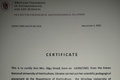 Сертифікат стажування у Вроцлавському природничому університеті